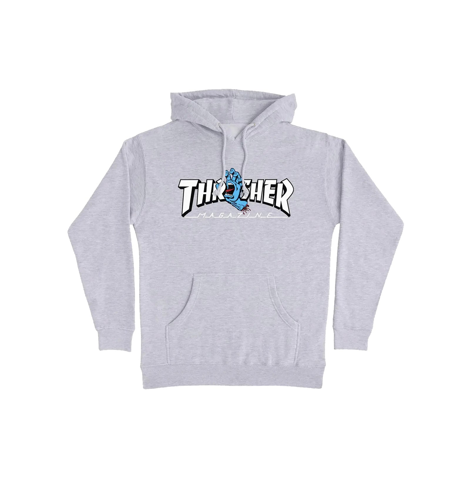 Santa Cruz x Thrasher Screaming Logo Hoodie ( Grey )