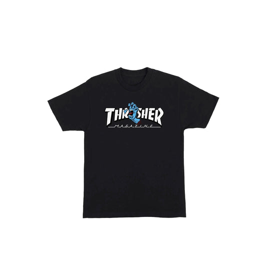 Santa Cruz x Thrasher Screaming Logo Tshirt ( Black )