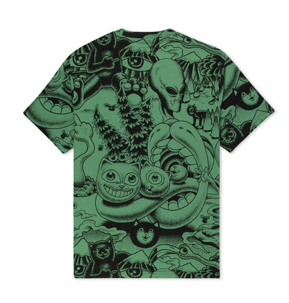 RipnDip Dark Twisted Fantasy Tee ( Olive & Black ) -   Woody Skateshop