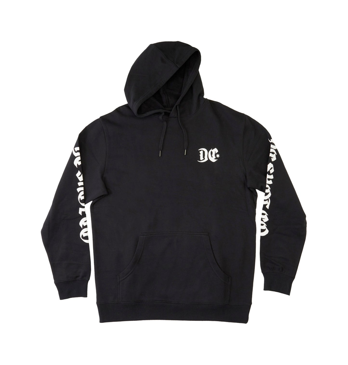 DC Hoodie Command ( Black ) front - Woody Skateshop