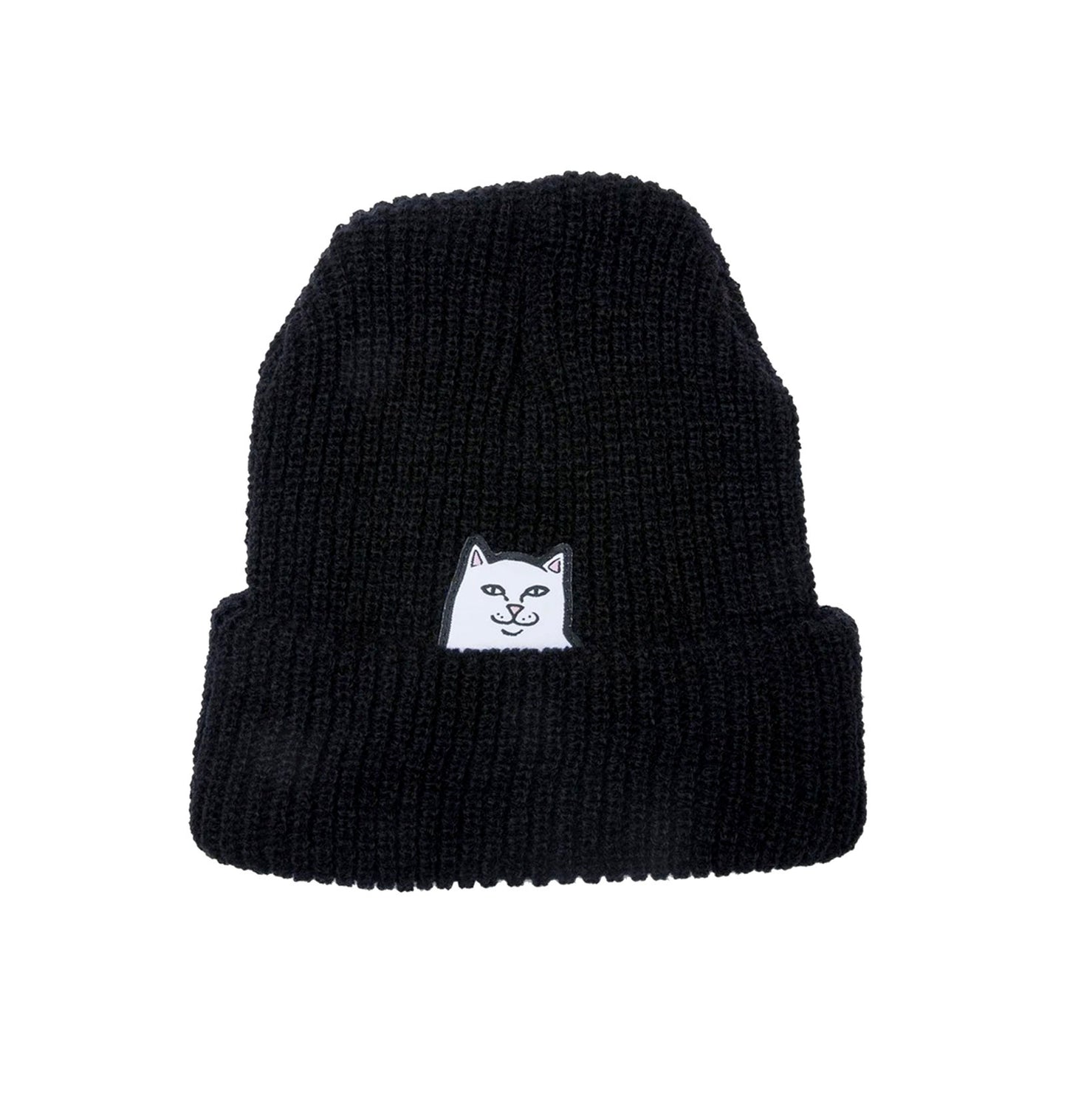 RipnDip Lord Nermal Ribbed Beanie ( black ) - Woody Skateshop