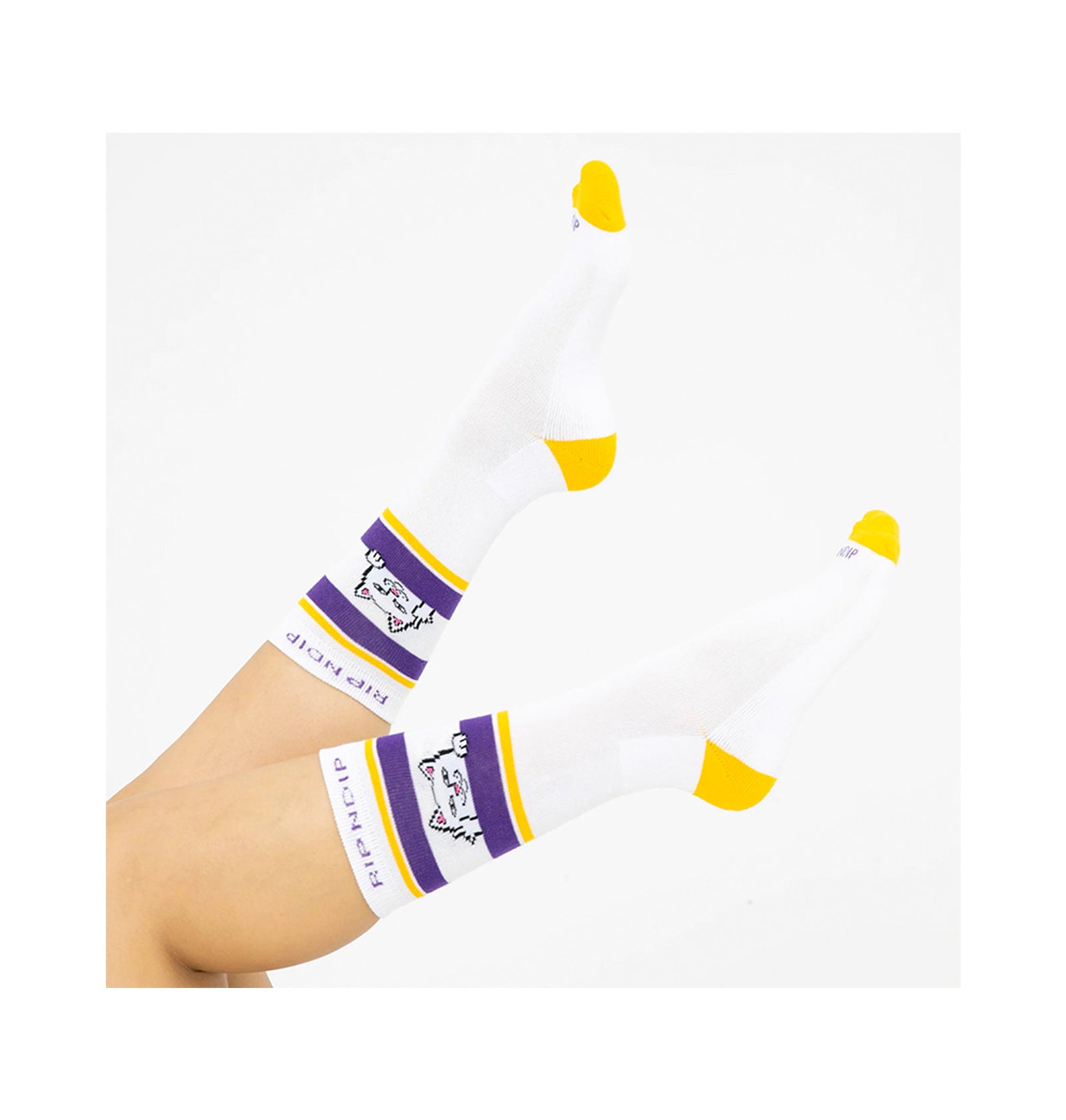 RipnDip Lord Nermal Socks ( Purple/gold )