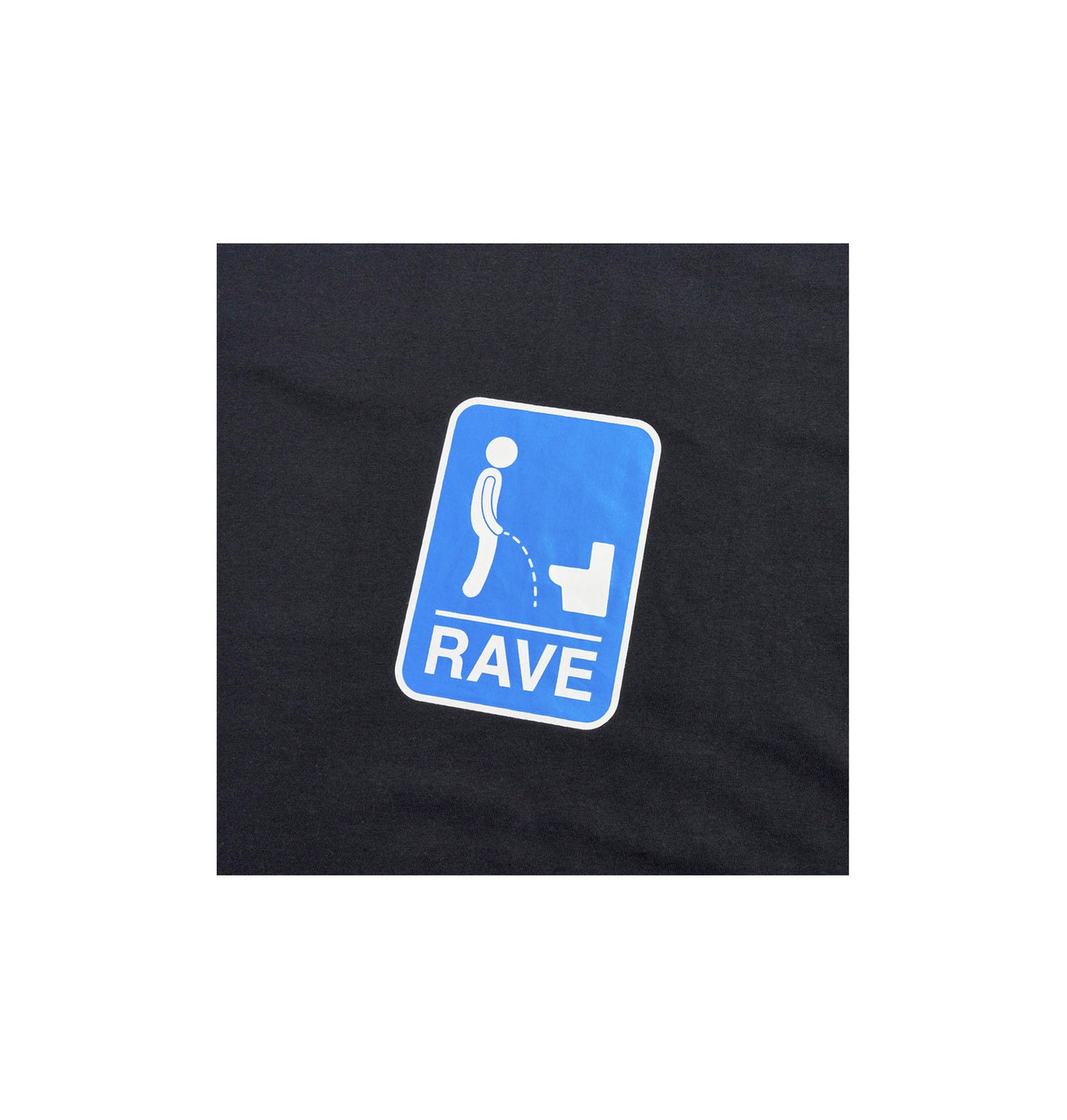 Rave No Leuk Tee ( black )  - Woody Skateshop