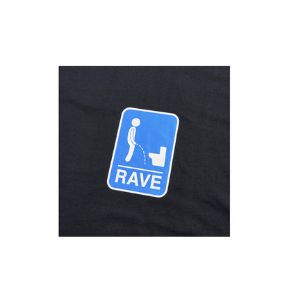 Rave No Leuk Tee ( black )  - Woody Skateshop