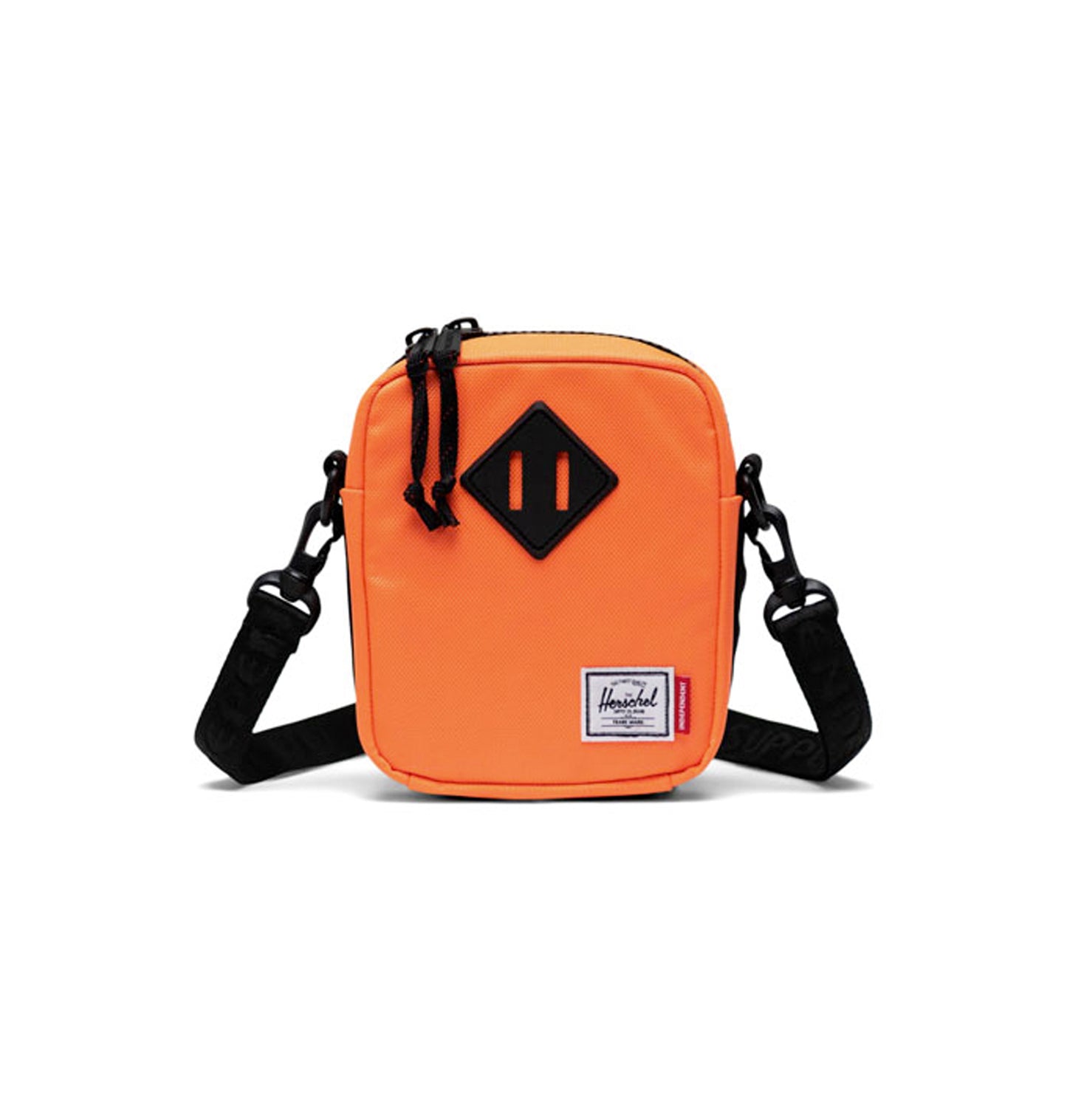 Independent x Herschel Heritage crossbody shocking ( orange/black )